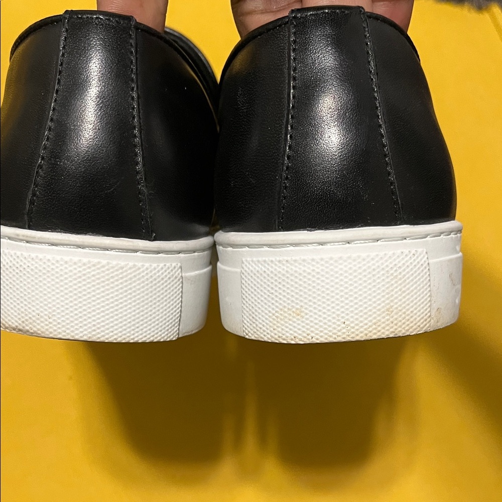 Marc Nolan Black Leather Slip-On Loafers - Picture 6 of 6